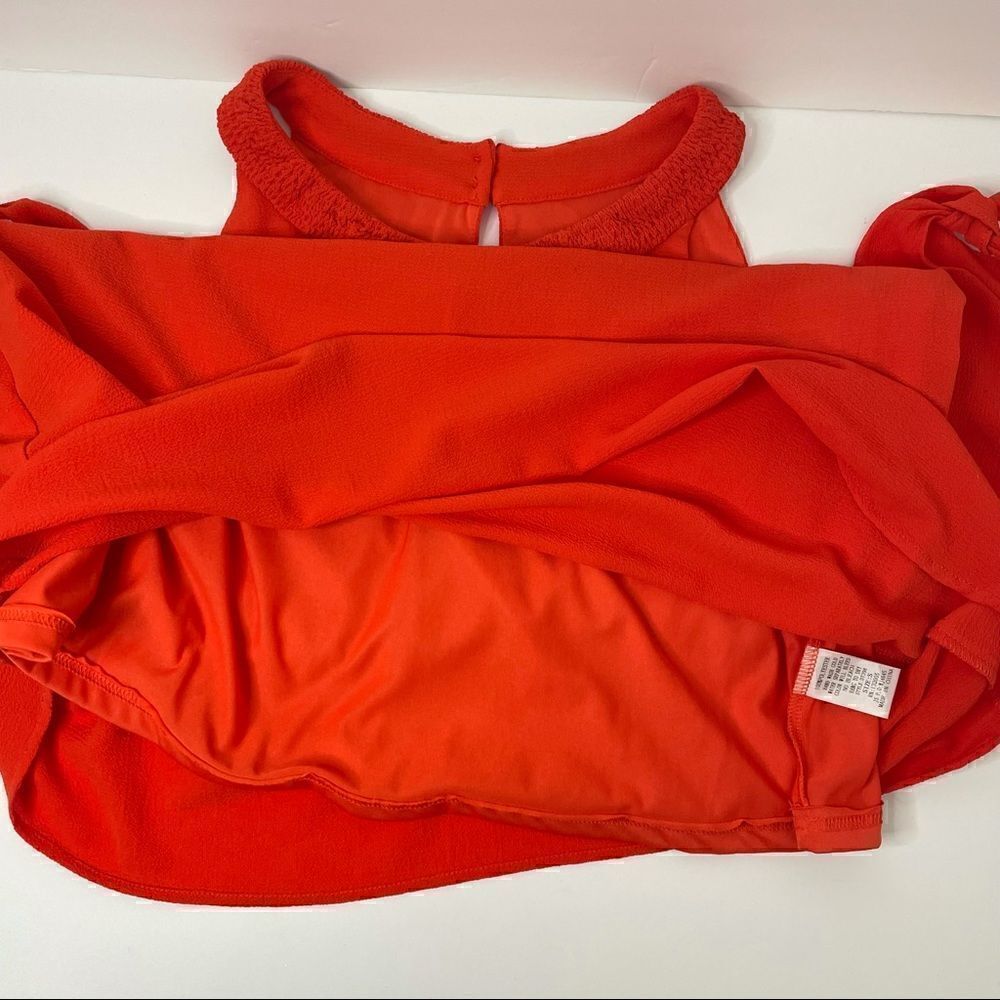 Entro | Dress/ orange/ cold shoulder - Picture 12 of 15